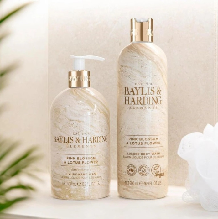 detail Baylis&Harding Sprchový gel - Pink Blossom&Lotus Flower, 500 ml