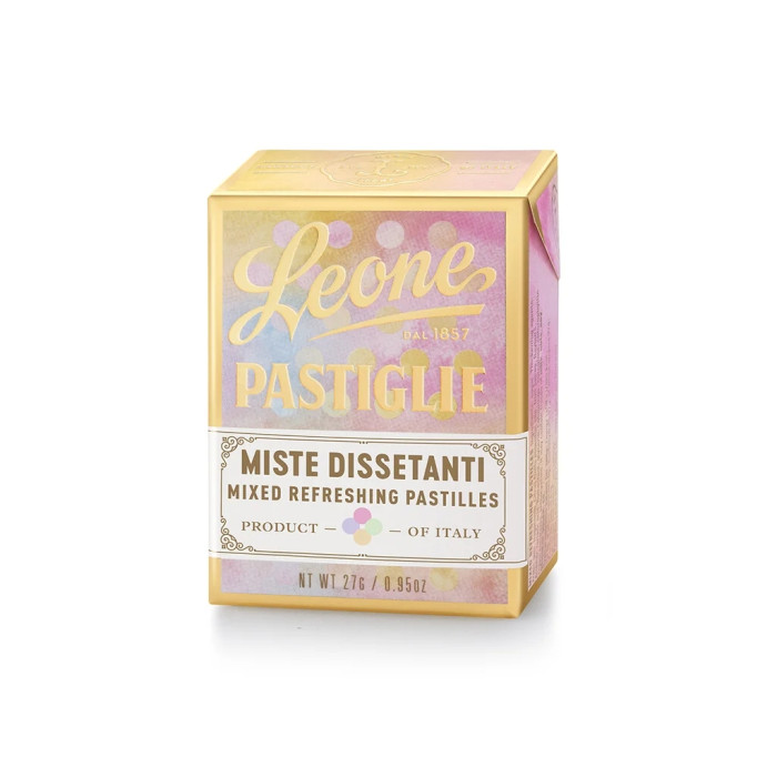 detail Leone 1857 - Miste Dissetanti, pastilky s mixem příchutí, 27g
