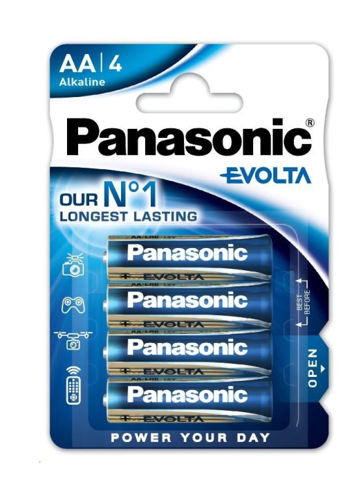 detail Panasonic Evolta AA 4ks, LR6 - 1,5 V