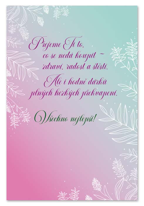 detail Ditipo Hrací přání narozeninové ... RYBIČKO ZLATÁ PŘEJU SI / Hana Zagorová