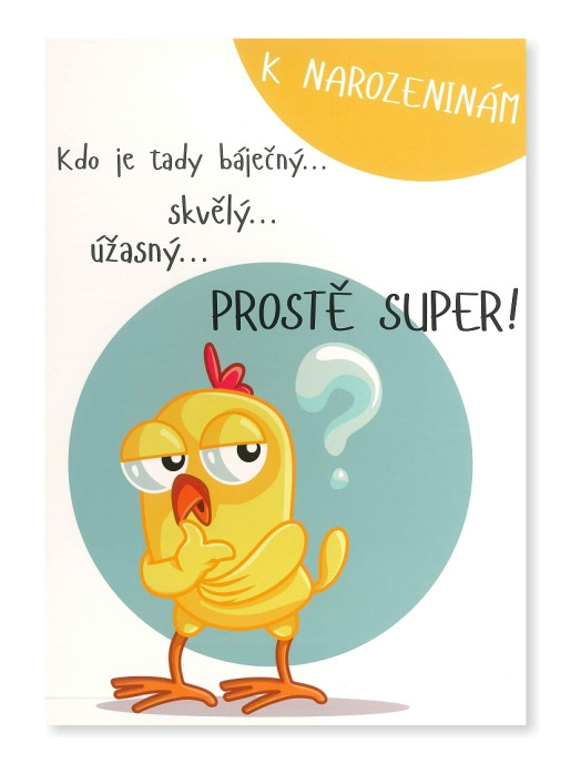 detail Albi Hrací přání K NAROZENINÁM ... PROSTĚ SUPER