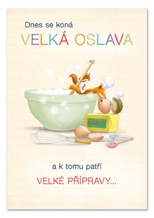 detail Ditipo Hrací přání VAŘILI JSME KAŠI / Jiří Helekal (béžové)
