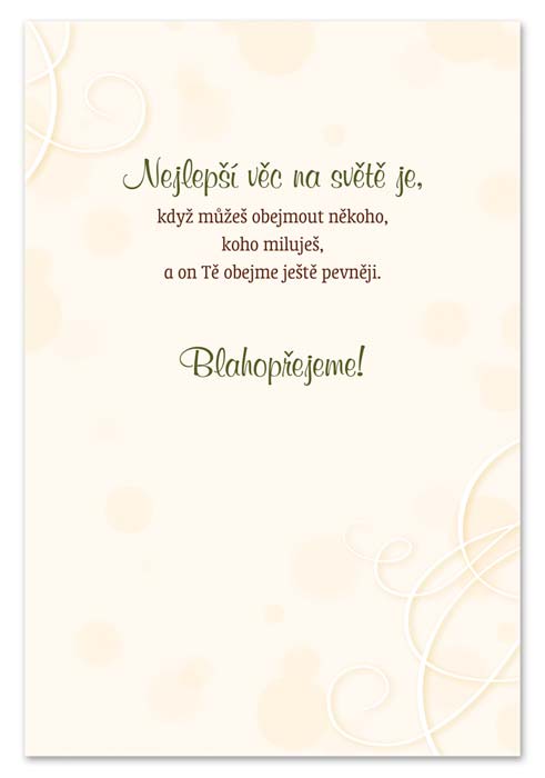 detail Ditipo Hrací přání svatební MILUJU / Vojta Nedvěd