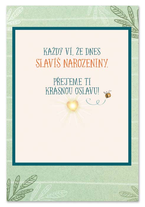 detail Ditipo Hrací přání s efektem MEDVĚD NAROZKY SLAVÍ / BibiBum