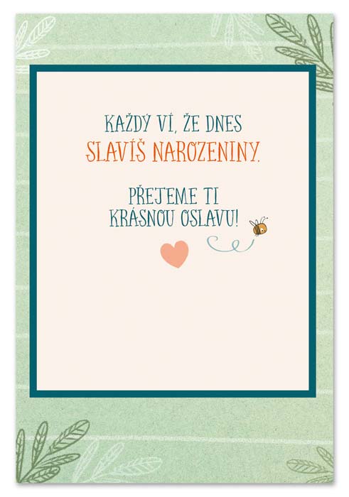 detail Ditipo Hrací přání s efektem MEDVĚD NAROZKY SLAVÍ / BibiBum