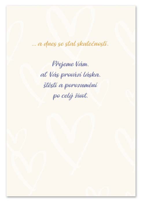 detail Ditipo Hrací přání svatební TY & JÁ / Kryštof (béžové)