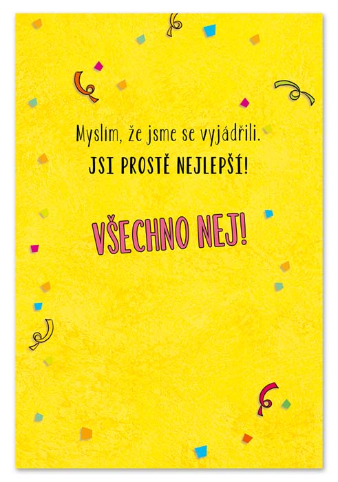 detail Ditipo Hrací přání Jsi prostě nejlepší / Lešek Semelka (sešit)