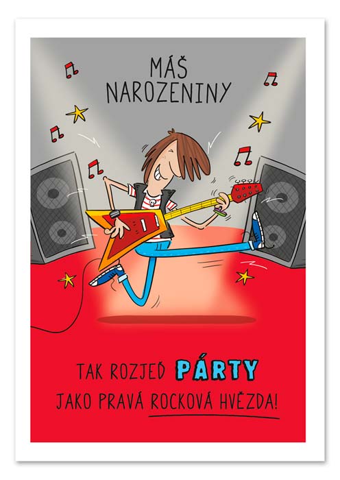 detail Ditipo Hrací přání k narozeninám Pohoda / skupina Kabát