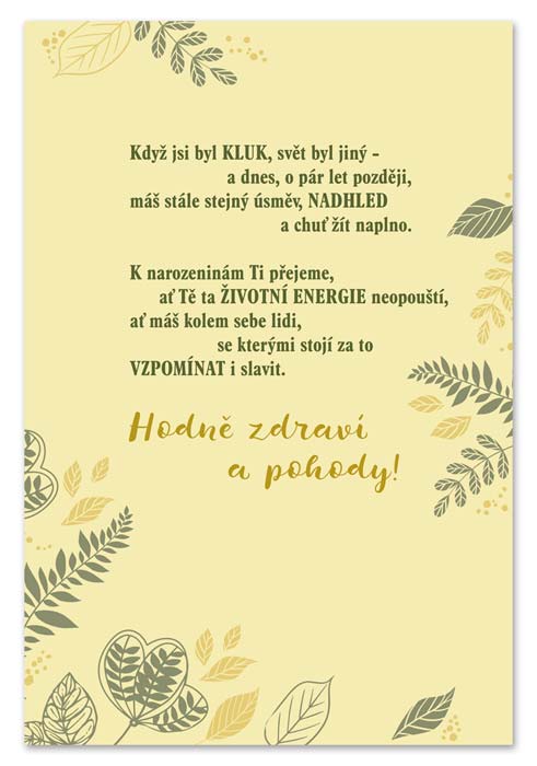 detail Ditipo Hrací přání Když jsem já byl tenkrát kluk / Karel Gott (bílé víno)