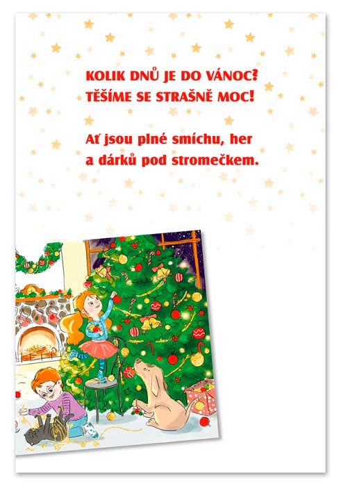 detail Ditipo Vánoční hrací přání Kolik dnů do Vánoc / Míša Růžičková