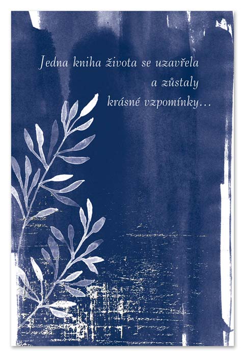 detail Ditipo Blahopřání I - Kondolence JEDNA KNIHA ŽIVOTA (tm.modrá)