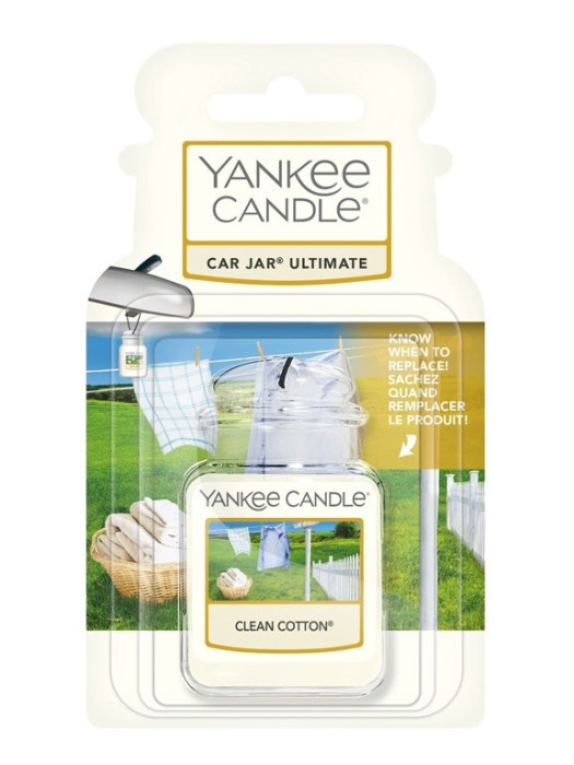 detail Yankee Candle CLEAN COTTON gelová visačka do auta,1 ks