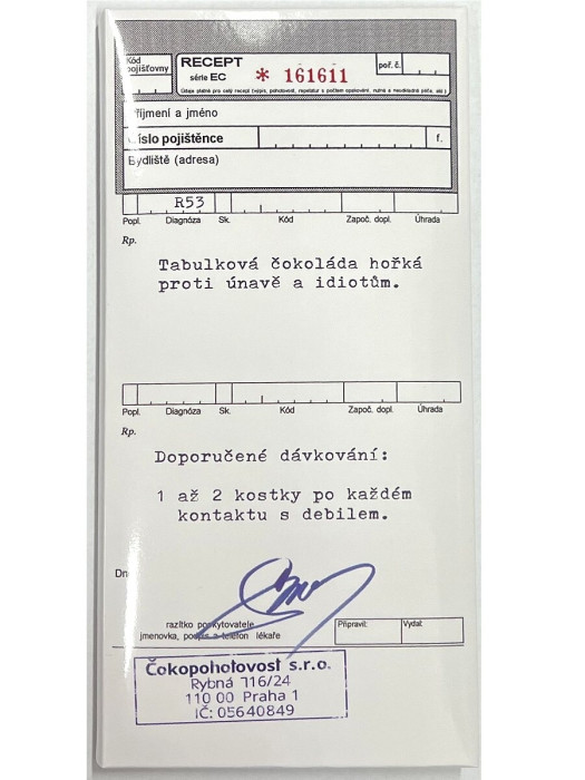 detail MASHA chocolate RECEPT, tabulková hořká čokoláda 100g