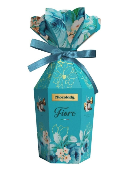 detail Chocolady FIORE blue, pralinky z mléčné čokolády 130g