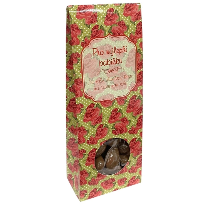detail Mandle v mléčné čokoládě 80g - Pro nejlepší babičku