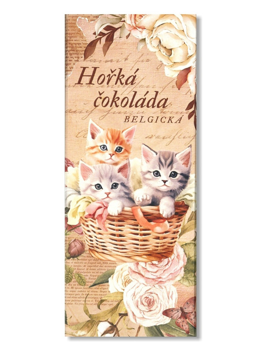 detail MASHA chocolate 100g Hořká čokoláda belgická CATS