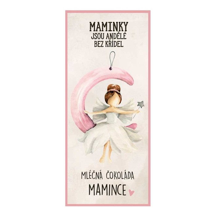 detail Mléčná čokoláda 100g - MAMINCE. Maminky jsou andělé bez křídel.