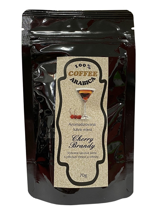 detail Aromatizovaná mletá káva 70 g - CHERRY BRANDY