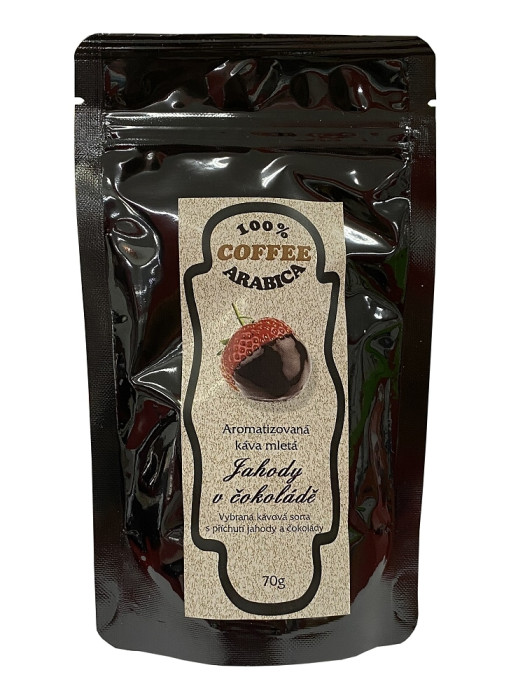 detail Aromatizovaná mletá káva 70 g - JAHODY V ČOKOLÁDĚ
