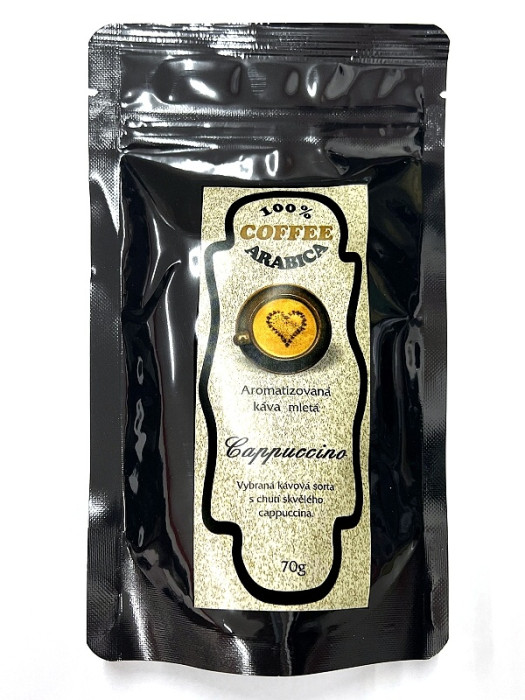 detail Aromatizovaná mletá káva 70 g - CAPPUCCINO