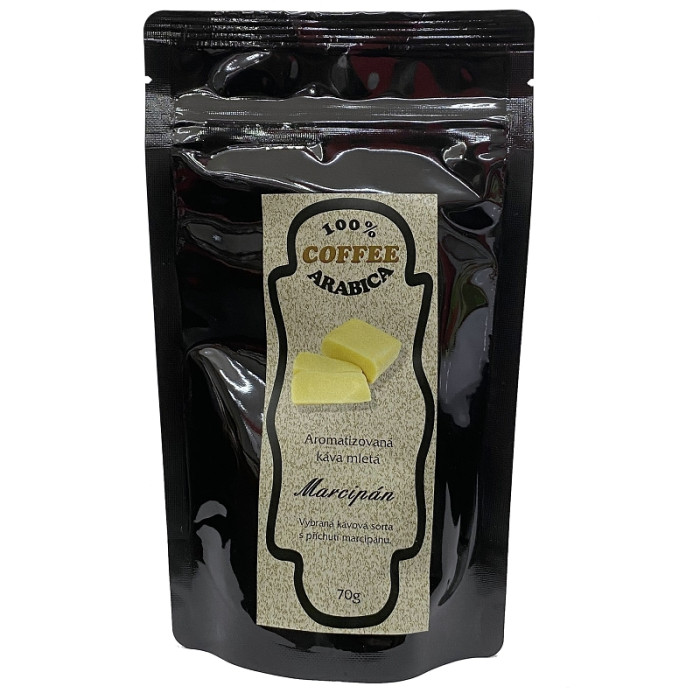 detail Aromatizovaná mletá káva 70g - Marcipán