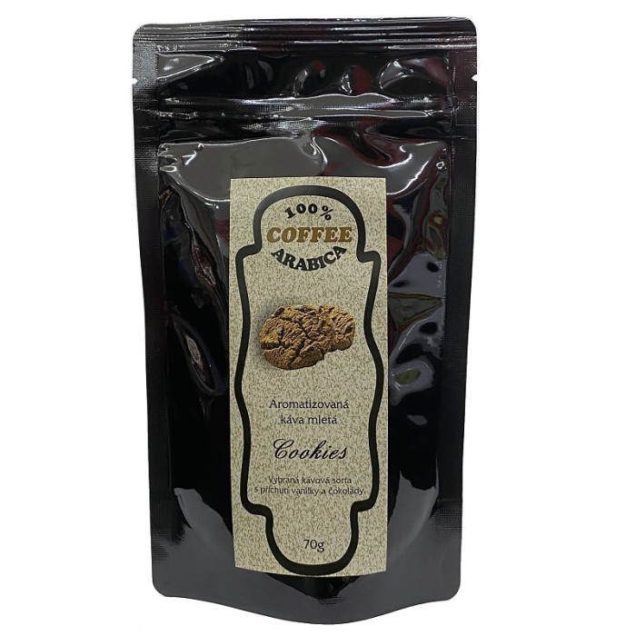 detail Aromatizovaná mletá káva 70g - Cookies