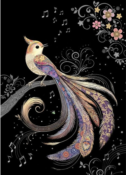 detail Luxusní přání M190 BUG ART - PARADISE BIRD