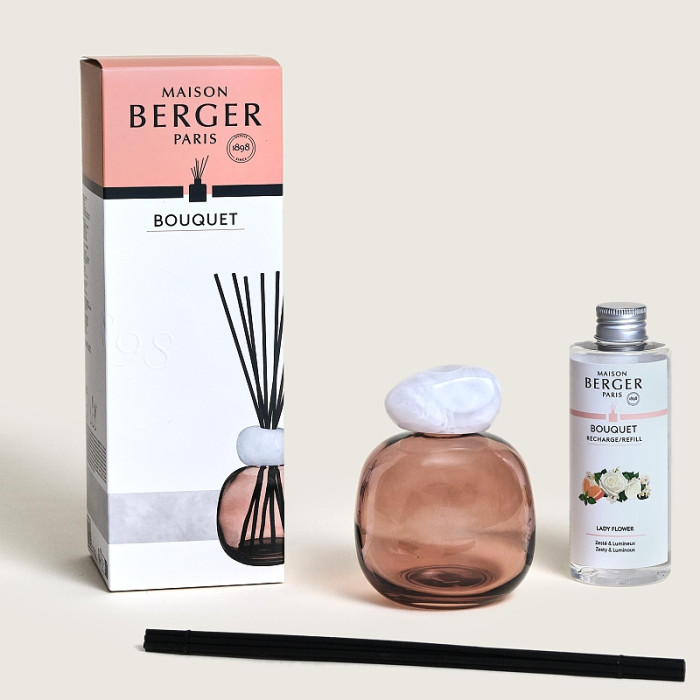 detail Maison Berger MINERAL difuzér 260ml s náplní Lady Flower 180ml