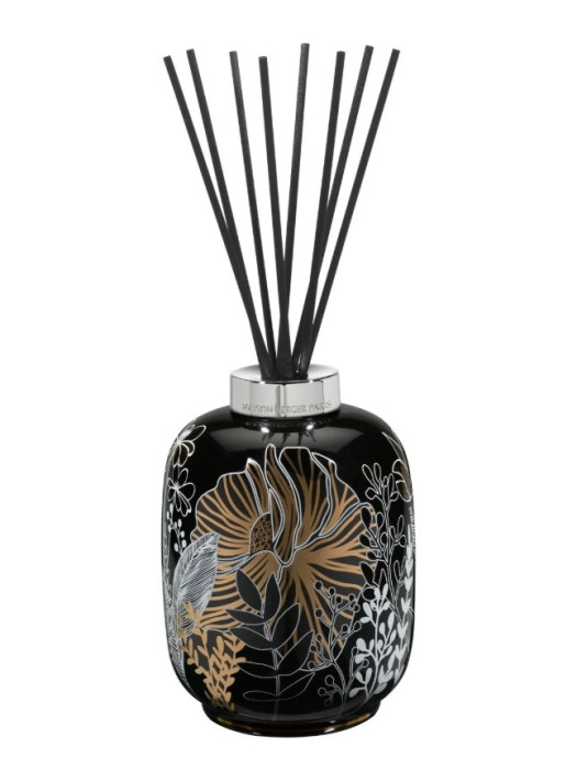 detail Maison Berger VÉGÉTALE black, procelánový difuzér s tyčinkami 490ml