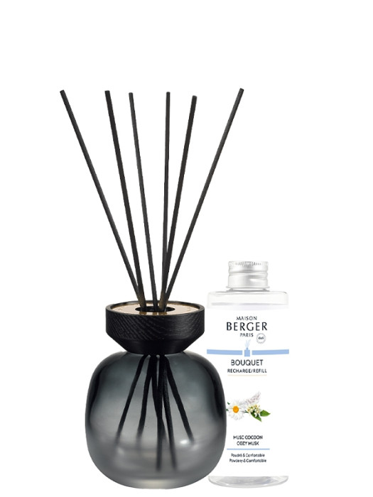 detail Maison Berger WOOD difuzér 260ml s náplní Cosy Musk 180ml