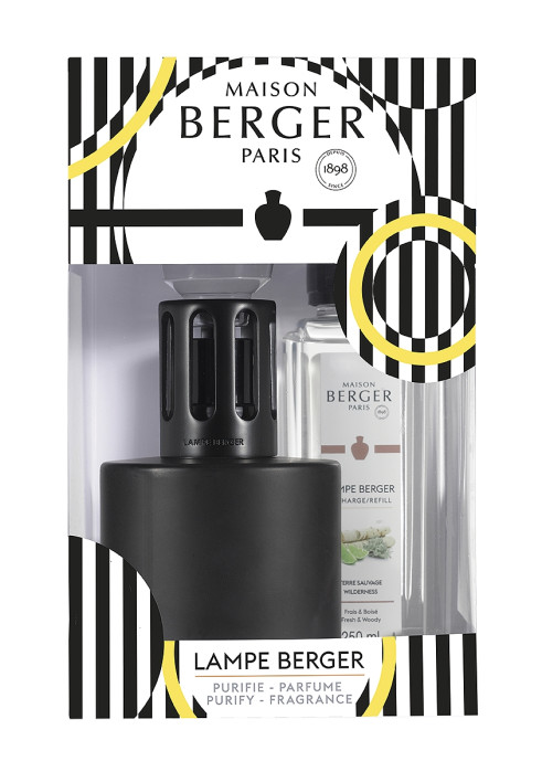 detail Maison Berger Illusion Purify černá katalytická lampa, náplň Wilderness 250ml