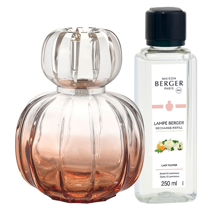 detail Maison Berger CORALI lampa ORANGE, náplň Lady Flower 250ml