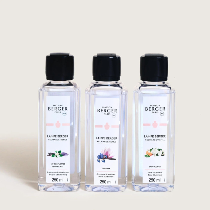 detail Maison Berger Triopack Ophelia, 3x 250ml náplň katalytické lampy