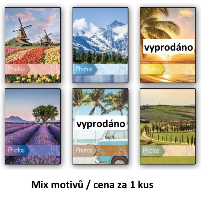 detail Fotoalbum 13x19/40 ZEP VIAGGIO mix motivů / cena za 1 kus