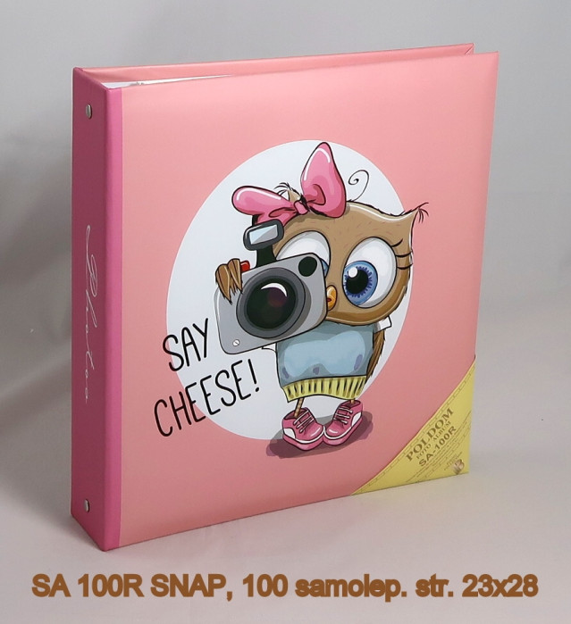 detail Fotoalbum samolepicí 100stran SA-100 Poldom SNAP růžové