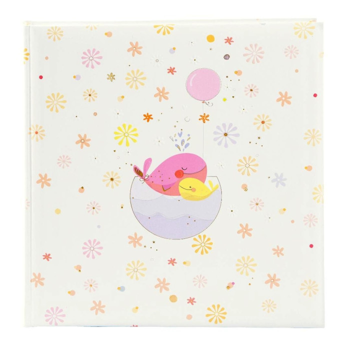detail Fotoalbum klasik 60stran Goldbuch 15466U LITTLE WHALE PINK