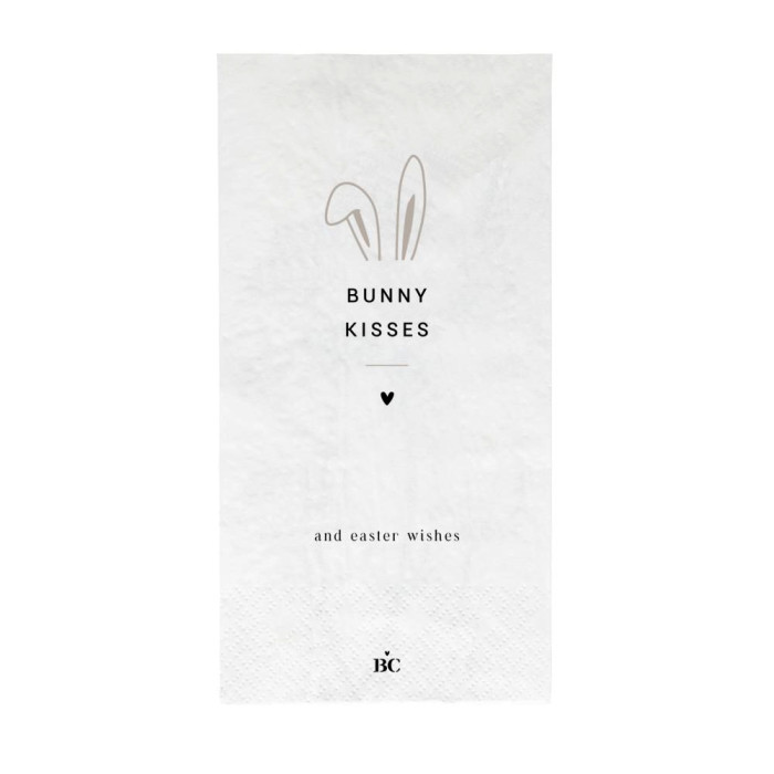 detail Bastion Collections Papírové ubrousky BUNNY KISSES, 10x20cm