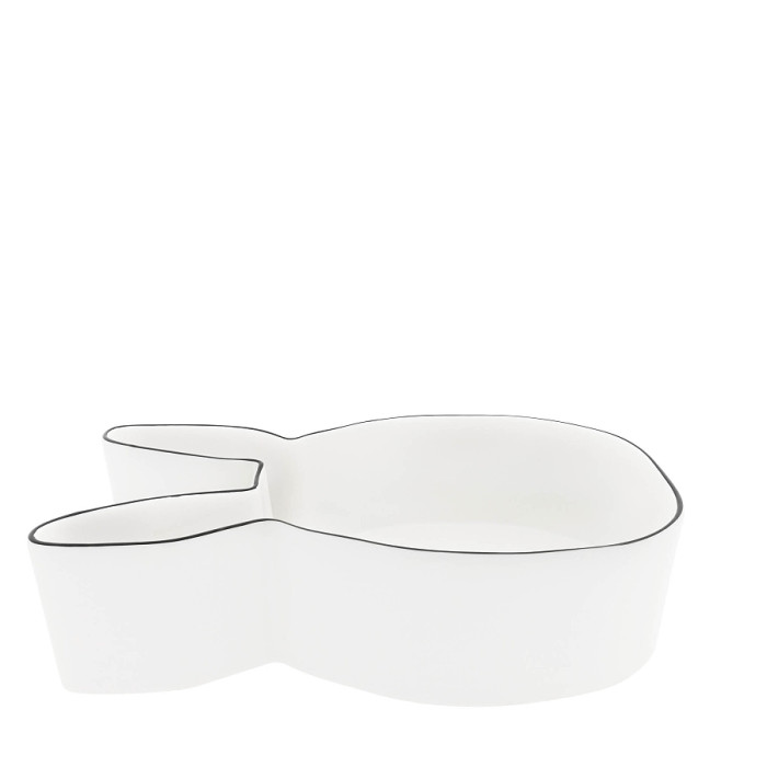 detail Bastion Collections BUNNY Bowl Large in black, 30x17cm