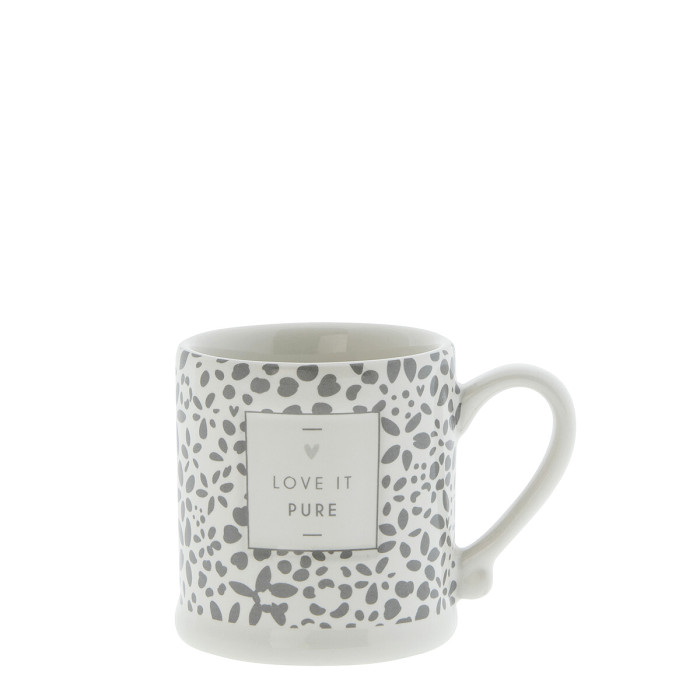 detail Bastion Collections Hrneček Espresso LOVE IT PURE in grey, 70ml