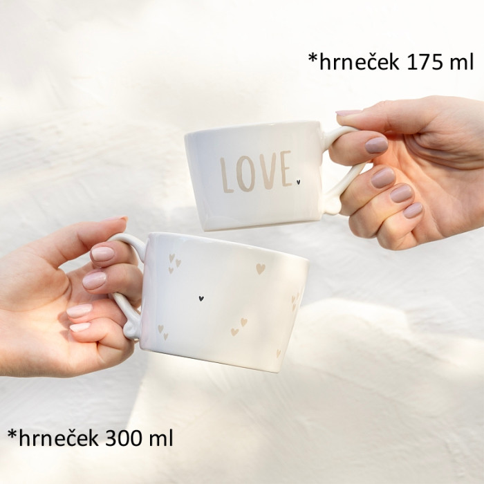 detail Bastion Collections Hrneček menší LOVE in BT, 175ml