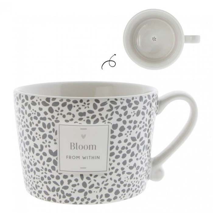 detail Bastion Collections Hrnek BLOOM FROM WITHIN in grey, 300ml