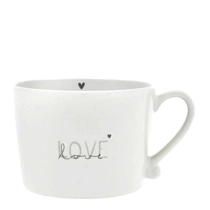 detail Bastion Collections Hrnek DOUBLE LOVE in grey, 300ml