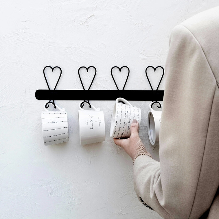 detail Bastion Collections Hrnek I LOVE YOU in black, 300ml