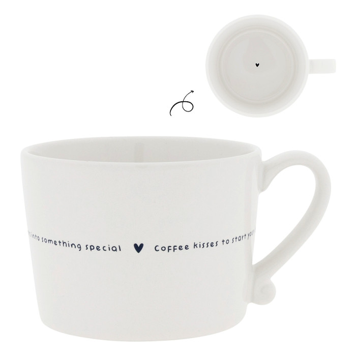 detail Bastion Collections Hrnek COFFEE KISSES in black, 300ml