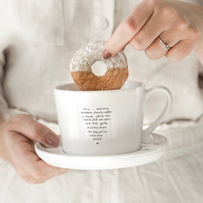 detail Bastion Collections Hrnek HEARTS IN WORDS in black, 300ml