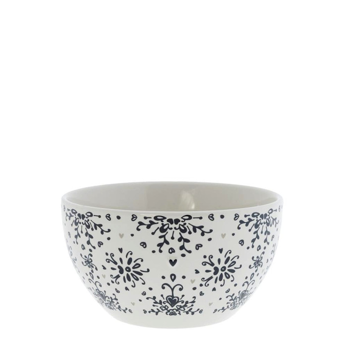 detail Bastion Collections Miska BAROQUE FLOWER in black,13x7cm