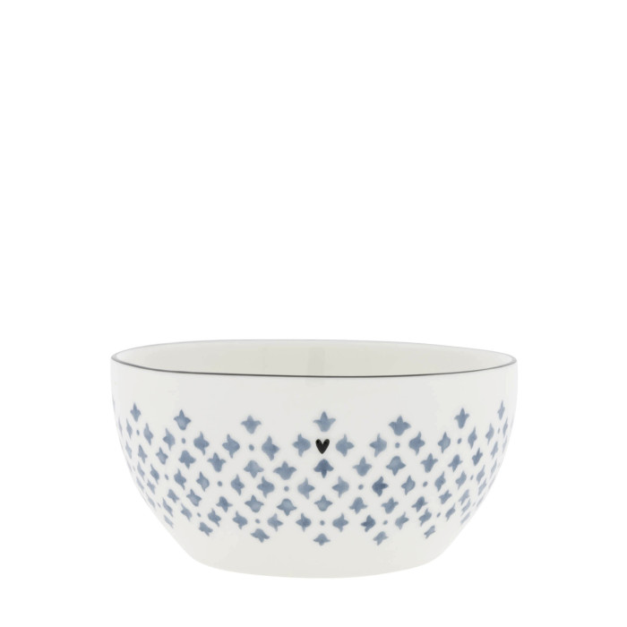 detail Bastion Collections Bowl Medium Iris Blue Print, 14,5 x 7 cm, 600ml