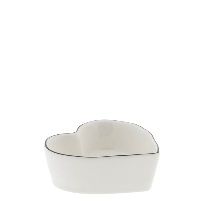 detail Bastion Collections Miska ve tvaru SRDCE in black, Heart Shaped