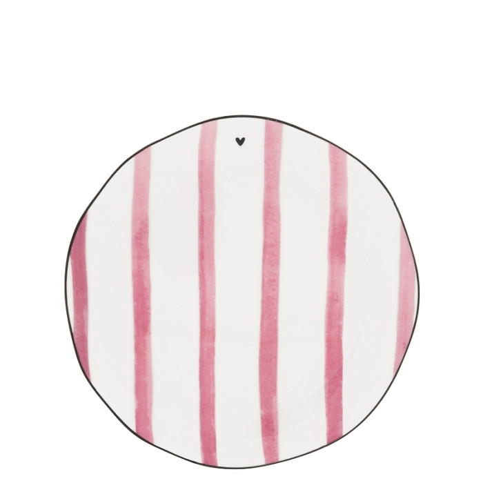 detail Bastion Collections Talířek DESSERT Rose Big Stripe, 19cm