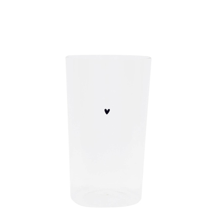 detail Bastion Collections Sklenka Tumbl L - Heart in black, 450ml